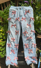 Load image into Gallery viewer, Blush Bows Jeans