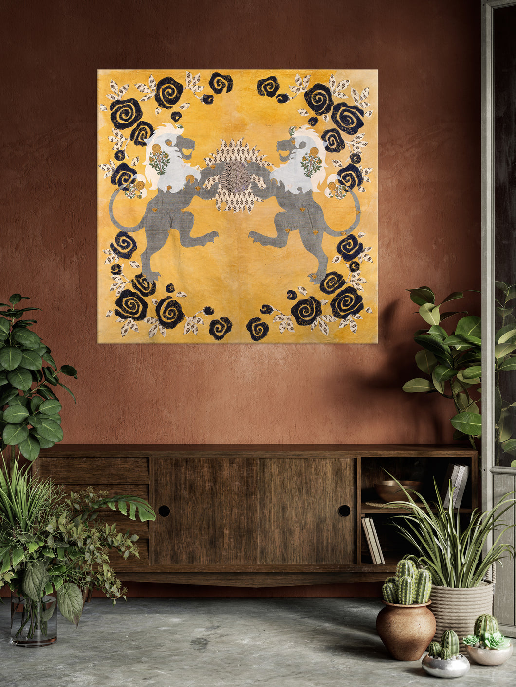 Golden Lion | Tapestry Print